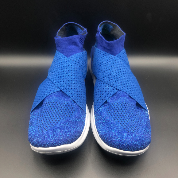 Men's Nike Free RN Motion Flyknit Blue/Black/Grey - Picture 4 of 7